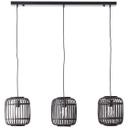 Pendelleuchte Willi, braun, 125 x 105 cm, Bambus Pendellampe