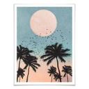 Póster Kubistika - Puesta de sol