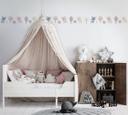 Børnetapet, non-woven tapet Kids Walls hvid, blå, pink