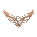 Konst i mahognyträ - Eagle