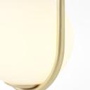 Pendelleuchte Ian, gold, 120 x 107 cm, Glas Lampe