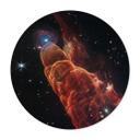 Plakat James Webb Telescope - Cosmic Hurricane Herbig Haro 49/50 - Rund