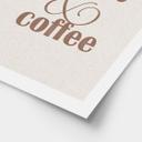 Plakat 5 am Club & Coffee | Kaffeslogan til café og køkken