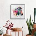 Plakat Heine - Rainbow Zebra
