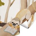 Fototapet - Rundt Loske - Clever Monkeys - vliesetapet/selvklæbende non-woven tapet