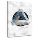 Canvasbillede, Abstrakt geometri - Marmor