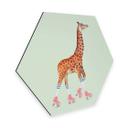 Hexagone - Alu Dibond Loose - Girafe faisant du patin à roulettes