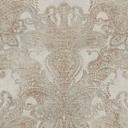 Vintage barokt tapet beige, grå, rødbrun - Ikke-vævet tapet med ornamenter