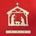 Decoración navideña de madera - Belén para colocar - Cuna de Navidad - Álamo