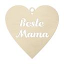 Wanddecoratie Populierenhout Beste Mama