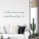 Sticker mural Pour aimer assez