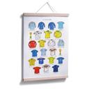 Póster Sparshott - Camisetas de fútbol de la Copa del Mundo