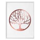 Plakat - Livet træ - Rosegold optik