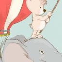 Fotomural Habitación infantil Animales voladores con globo aerostático - Skellern