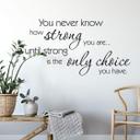 Wallsticker -  You never know...