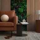 Fototapet med planter og træpaneler - nonwoven tapet naturdesign - stue tapet