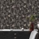 Papel pintado diseño vintage negro beige - Papel pintado tejido-no tejido para dormitorios