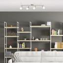 Spotrohr Benjamin, metallic, 70 x 17,5 cm, Glas Strahler