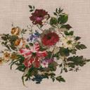 Papel pintado Vintage FlowerPaint beige verde - Papel pintado tejido-no tejido Designwalls 2 - 2,55 x 3,5 m