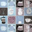Azulejos Adhesivos Loske - Coffee Time - set de 12