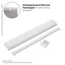 Homing Flächenvorhang Faria weiß -  2.45 x 1.4 m
