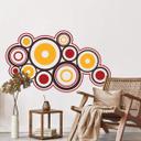Wallsticker - Retro Kasser Orange
