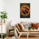 Dibond Schilderij met zilver effect Mielu - Basketbal