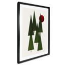 Póster Kubistika - Pequeño bosque de abetos