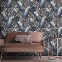 Papel pintado moderno de tejido-no tejido con motivos de animales en marrón