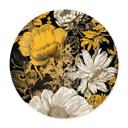 Póster Esplendor de flores en ocre - Póster redondo de flores - Jaszke
