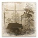 Cuadro de madera Ove Linde - Niebla por la mañana - 40x41,5 cm