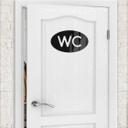 Decoración acrílica WC