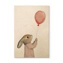 Billede af træ sød kanin med ballon - Treechild