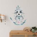 Sticker mural Kvilis - Raton laveur I love You
