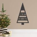 Decoración en madera - Árbol de Navidad Feliz Navidad - MDF