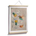 Póster Abstracto - Colibrí - Marrón