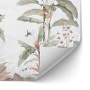 Selvklæbende stænkplade til køkken Tropisk idyl med kolibri blå - Bloomery Decor