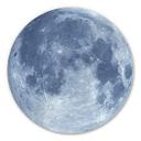 Tableau en Alu-Dibond Pleine Lune - Rond