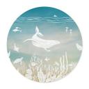 Póster mundo submarino paraíso - Ombre - Kikki Belle - Redondo