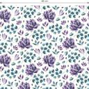 Tapet med mønster - akvarelblomster 03 - violet