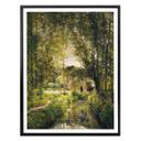 Póster Daubigny - Paisaje con luz solar