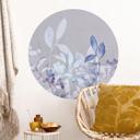 Vinilo decorativo Plantas de acuarela azul - Haase - Redondo