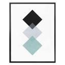 Plakat - Nouveauprints - Squares aqua