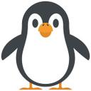 Muursticker Emoji Pinguin