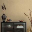 Papel pintado texturado aspecto textil arena amarillo beige - papel pintado no tejido discreto moderno