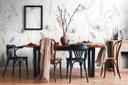 Floral blanco negro - Fotomural flores plantas Livingwalls - mate y liso