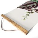 Tekstil plakat Illustration af blade - Bignonia Argyro Violascea