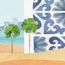 Fotobehang Dubai Strand - Burj Al Arab - Rivers