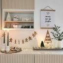 Decoración en madera - Árbol de Navidad Feliz Navidad - MDF naturaleza