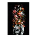 Tekstil plakat Astronaut med blomsterarrangement - Nicebleed